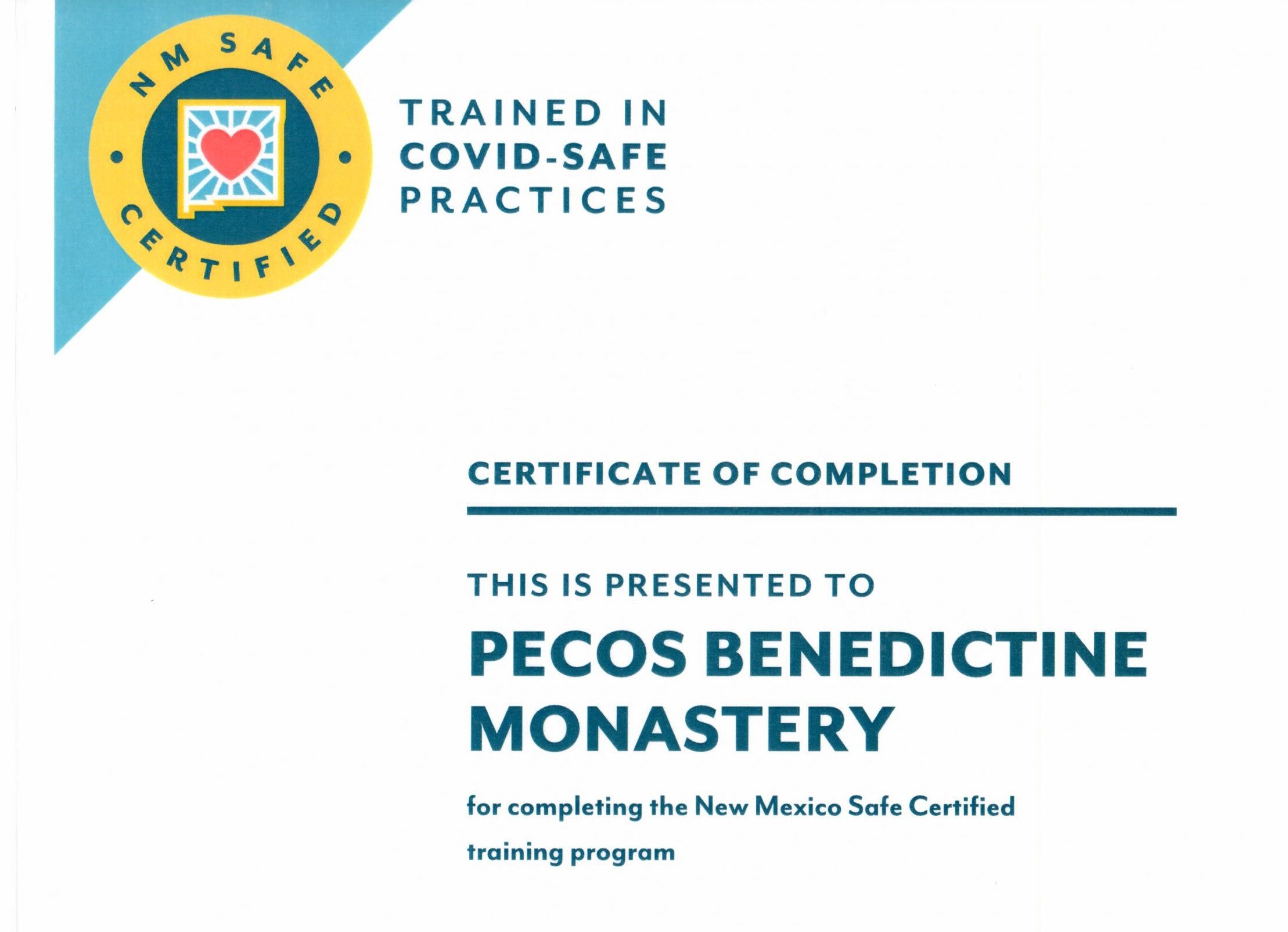 COVID Safe Certification
